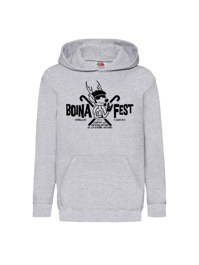 sudadera niñ@ capucha gris