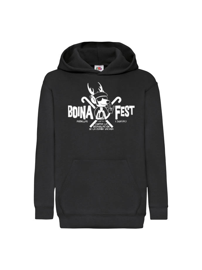 sudadera niñ@ capucha negra
